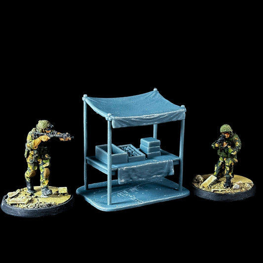 Market Stall- 28mm - SLA007