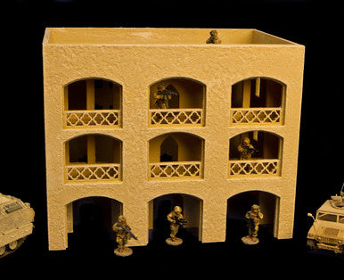 28mm Middle East 3 Story Building w/Removable Floors and Roof - 28MMDF152-1