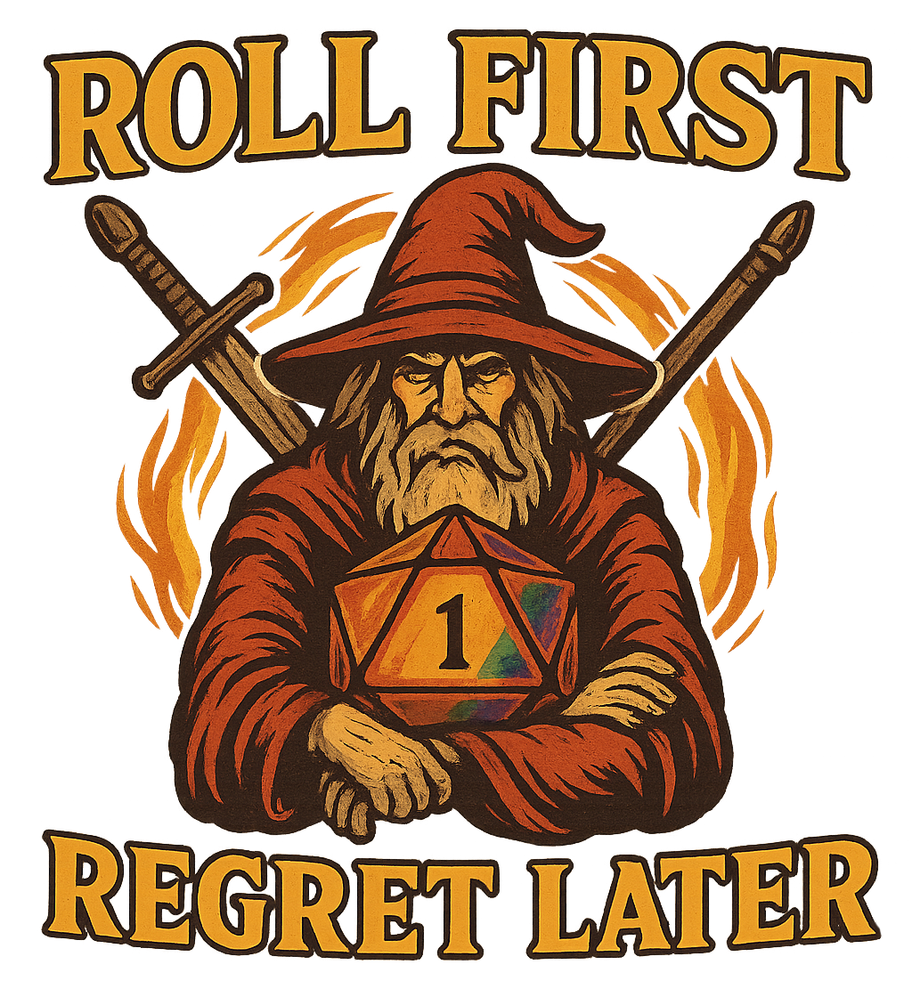 Roll First Regret Later Drinkware