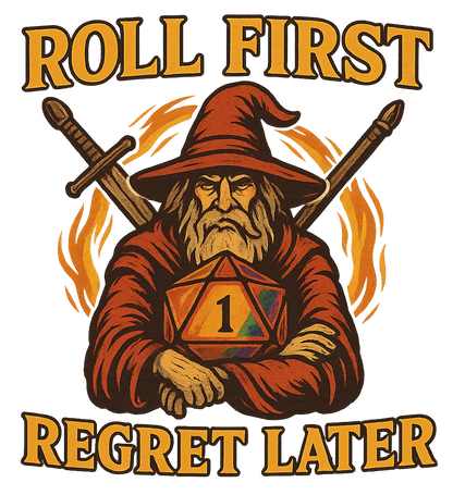 Roll First Regret Later Drinkware