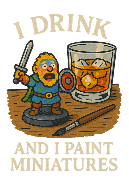 I Drink And Paint Miniatures - #032