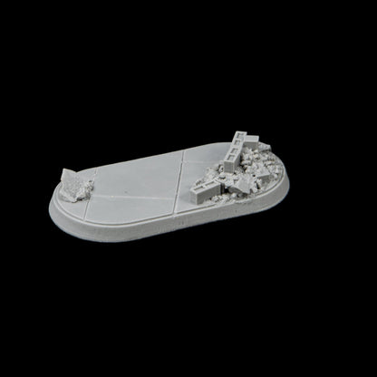 30mm x 60mm Oval Urban Rubble Tapered Base with Cover (1/pk)