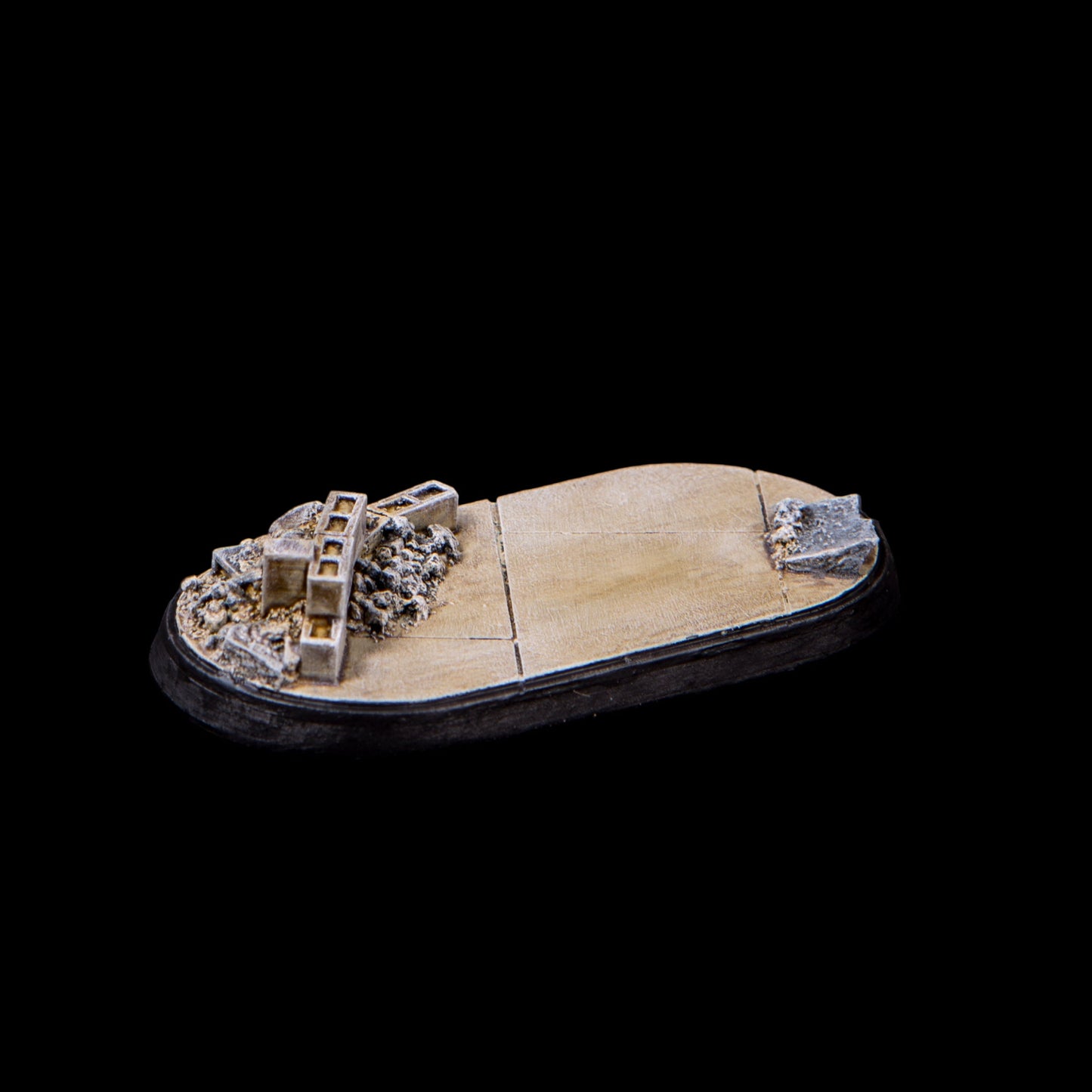 30mm x 60mm Oval Urban Rubble Tapered Base with Cover (1/pk)