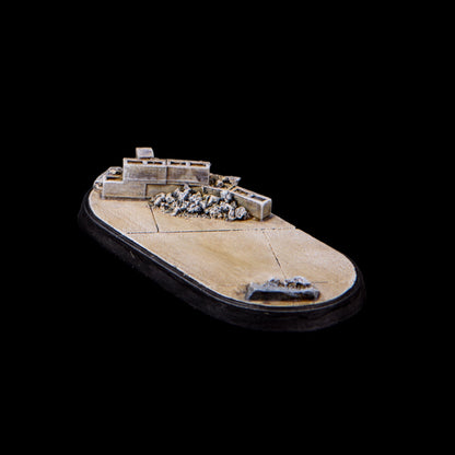 30mm x 60mm Oval Urban Rubble Tapered Base with Cover (1/pk)