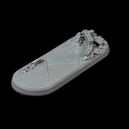 30mm x 80mm Oval Urban Rubble Tapered Bases (1/pk)