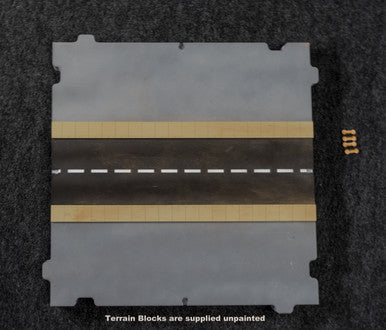 28mm Terrain Block - Straight Road Section
