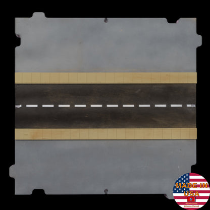 28mm Terrain Block - Straight Road Section