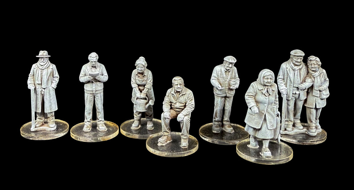 Western Civilians - Older Folks – 28mm