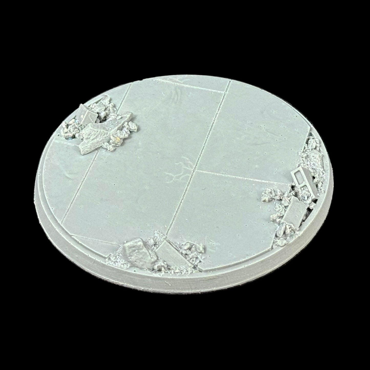 60mm Round Urban Rubble Tapered Base (1/pk)